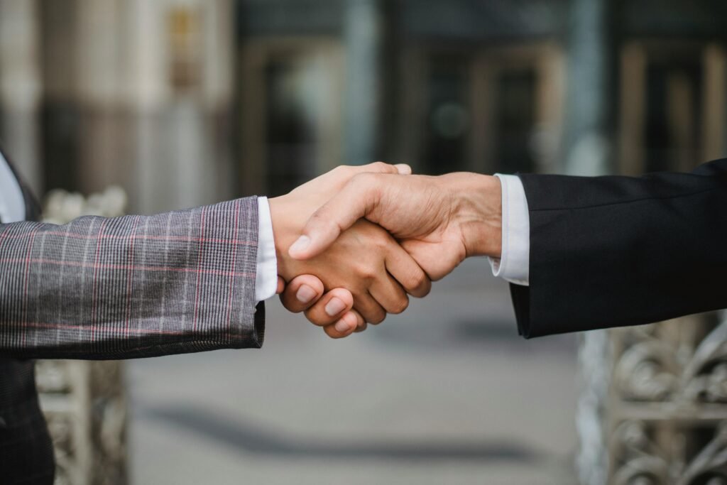 Businessmen Shaking Hands